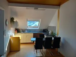 Ferienwohnung im roten Haus, die Therme ist fußläufig in 350m zu erreichen
