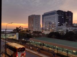 Bella vista al mar de Lima - Miraflores，位于利马的公寓