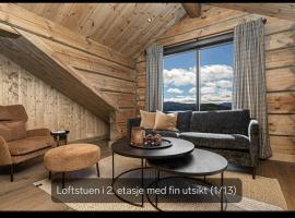 Flott moderne hytte i Holterdalen, 4 soverom, 2 bad, Jacuzzi, garasje，位于Rauland的乡村别墅