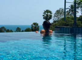 Ko Samui Seaview pool villa Philippa with car，位于蓝赛特海滩的酒店