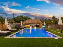Bali Inspired home with Heated Pool, Sauna and Hot Tub! Close to Beach and Atlantic Ave