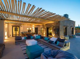 Einzigartige Villa in Paros mit Jacuzzi und Strandzugang，位于莫罗斯帕罗的酒店