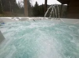 Jardin de l'ancienne école avec Jacuzzi privé