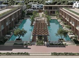 PEARL ISLAND CHIOS HOTEL & SPA，位于希俄斯的带泳池的酒店