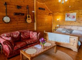 Blossom Cabin - Little log Cabin in Wales，位于纽敦的酒店