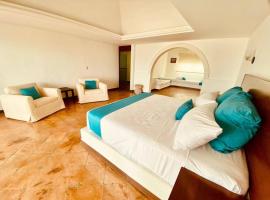 Moderna casa de 3 dormitorios con cama King size y vistas al horizonte de la piscina，位于韦拉克鲁斯的酒店