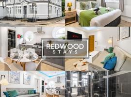 BRAND NEW, 1 Bed 1 Bath, Modern Town Center Apartment, FREE Parking, Netflix By REDWOOD STAYS，位于奥尔德肖特的酒店