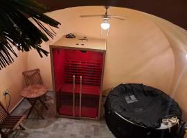 Atraktivna kuca sa saunom i grijanim jacuzzijem，位于茨雷斯的酒店