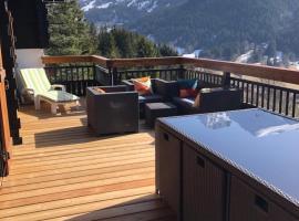 Très beau chalet familial - Vue superbe ! Plein sud，位于拉克吕萨的酒店