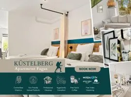 Greenhouse Living Apartment Fagus mit Terrasse und Feuerstelle - 3 Betten - 1 Schlafsofa - 7 Minuten nach Winterberg - 4 Minuten zur Ruhrquelle - Vollausgestattete Küche - Kaffee, Tee, Shampoo und Duschgel inklusive