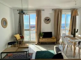 Seafront in Marbella with pool and garage