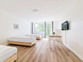 Tolstov Apartments - Monteurwohnungen - 3 Schlafzimmer - Küche - Balkon - Waschmaschine - 25 Min zur Messe DUS