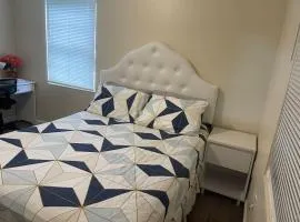 Private Queen Bedroom B house shared common spaces