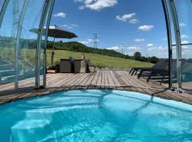 Ferienhaus mit Privatpool für 4 Personen ca 120 qm in Trois-Ponts, Wallonie Spa-Francorchamps und Umgebung