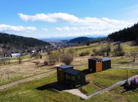 Domek w górach Tiny House Forest Jacuzzi/widoki，位于Lipnica Wielka的酒店