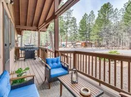 Updated Deck and Fireside Table Pinetop Cottage