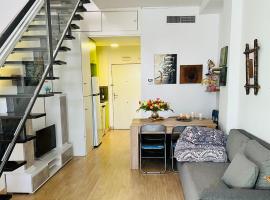 Espectacular apartamento con piscina y garaje，位于马德里的公寓