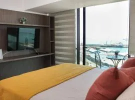 HOM I Studio Cómodo Y Terraza I Vista I Wifi PNM 0823