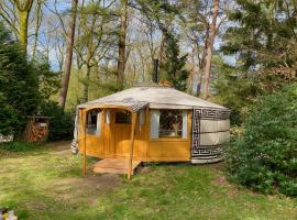 Ons Yurt Huisje in het Bos，位于Hollandsche Rading的豪华帐篷营地