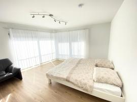 Modern One Bedroom + Bathroom Apartment, 10 min from Basel City，位于格伦察-维伦的酒店