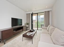 Elegant and Modern Apartments in Canary Wharf right next to Thames，位于伦敦金丝雀码头附近的酒店