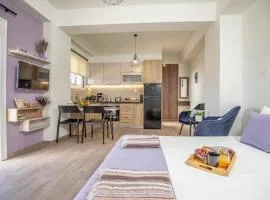 Studio Athena with panoramic view of MakryGialos