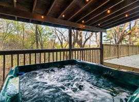 NEW Cabin with Spectacular View with HOT TUB in the Smoky MTNS，位于赛维尔维尔的家庭/亲子酒店