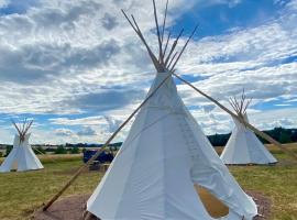 Alpaka-Tipi-Park，位于巴德塞尔佐根的豪华帐篷营地