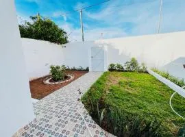 small villa with garden close to the beach