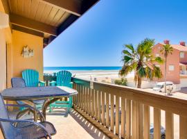 Beachfront South Padre Island Condo Pet Friendly，位于南帕诸岛的酒店