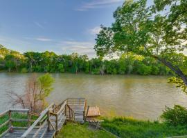 Rustic River Cabin with Dock and Covered Deck!