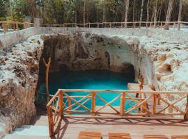 Departamento con cenote en Tulum solo Adultos，位于Macario Gomez的酒店