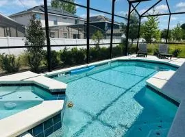 Cozy 12BR Pool House/BBQ/Sleep 24/Near Disney