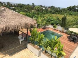 Villa tropical avec vue sur l'océan atlantique，位于克里比的乡村别墅