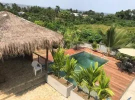 Villa tropical avec vue sur l'océan atlantique