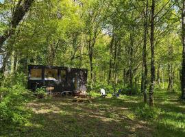 Tiny House La Clairière au milieu des bois !，位于Sonchamp的酒店