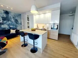 Luxury modern new apartment with garden close to Wroclaw self check-in 24h
