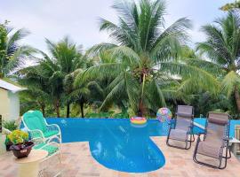 Villa Familiar en Río San Juan con Wifi BBQ Piscina @drvacationsrental，位于里奥圣胡安的别墅