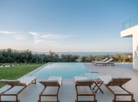 Villa Zefyros With Sea View，位于普拉塔尼亚斯的酒店