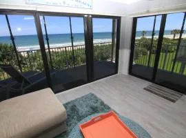 Large balcony with oceanfront views and complex pool!