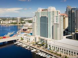 Tampa Marriott Water Street，位于坦帕阿马利亚竞技场附近的酒店