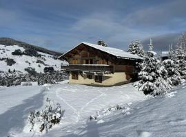 Chalet familial sur les pistes，位于梅杰夫的乡村别墅