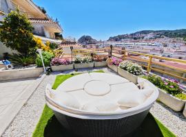 Apartment Luna Tossa De Mar 5mins walking to the beach with sea and castle view big terrace，位于滨海托萨的度假短租房
