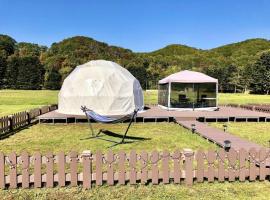 Glamping Garden Hidaka Shikanosato - Vacation STAY 69018v，位于Shinhidaka的露营地