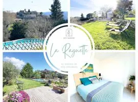 Villa LA RAGUETTE piscine, vue, vaste jardin, idéale famille