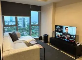 1BR Branz BSD: PS5, King Size Bed, and 4K OLED TV