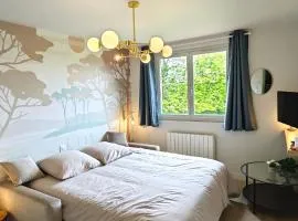 Gite "LES BOULEAUX" - Calme & Confortable - Lit QUEEN SIZE - Vue sur étang à 10mn du TOUQUET