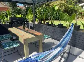 Modern studio with private patio