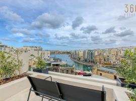 The ultimate luxury triplex home in Spinola Bay by 360 Estates，位于圣朱利安斯的度假屋