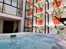 Capri Kronos Design Suites - 2 king beds, with gym, SPA & jacuzzi，位于阿纳卡普里的Spa酒店